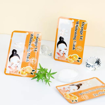 MOIKA Softening & Smoothening ORANGE FACE MASK SHEET PACK OF 3(75 ml)