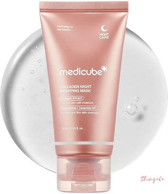 SHINGALA Korean Skincare Collagen Mask Peel Off Night Facial Pack Hydrating & Firming(75 ml)