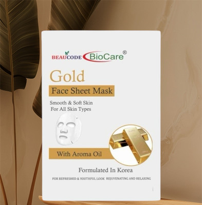 BEAUCODE BioCare Gold Face Sheet Mask For Blush & Glow(25 ml)