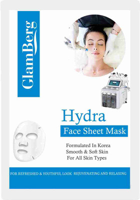 Glamberg Hydra Face Serum Sheet Mask hydrating and refreshing suits all skin types(25 g)
