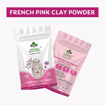 Organic Backyard French Pink Clay for Gentle Skin Rejuvenation(100 g)