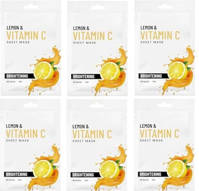 muphin trading company Vitamin C Mask Sheet Pack of 6 …(0.2 ml)