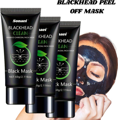 Sonavi Charcoal Blackhead Peel Off Mask For Anti Pollution For Men & Women(180 g)