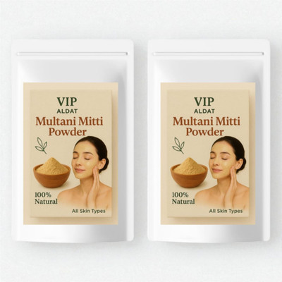 VIP ALDAT Herbal Multani Mitti Glow Natural Radiance Clay Mask (400g × 2 = 800g)(800 g)