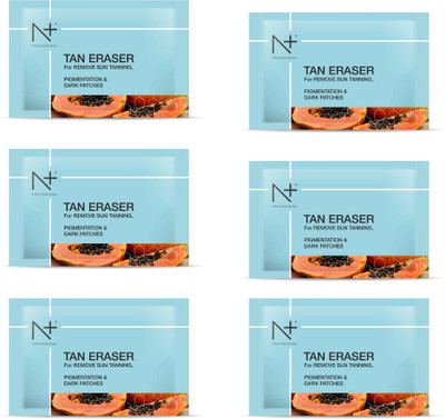 N PLUS Tan Eraser Mask, For Remove Sun Tanning, Pigmentation & Dark Patches, Pack of 6(72 g)