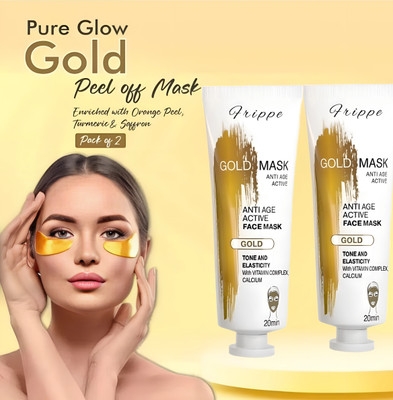 FRIPPE Pure Glow Anti Pollution With Gold Peel Off Mask | Pack of 2(200 g)