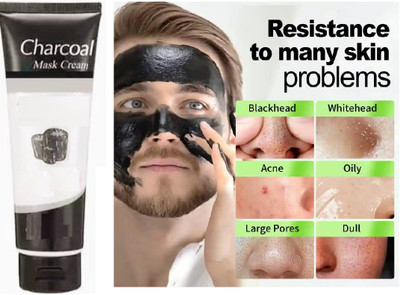 USBK Charcoal Face Mask Blackhead Remover for Men & Women(130 g)