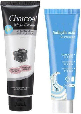 Wonholli Ice Cream Mask and Charcoal Peel Off Mask(250 g)