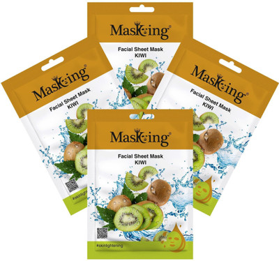 MasKing Beauty Facial Sheet Mask Kiwi Pack Of 4(80 ml)