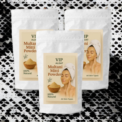 VIP ALDAT Nature Essence Multani Mitti 3 Pack – Haldi Neem Herbal Detox Skin Treatment(450 g)