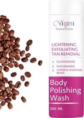 Vigini Skin Whitening Lightening Exfoliating De Tan Removal Body Polishing Scrub Gel(200 ml)