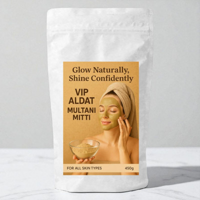 VIP ALDAT Multani Mitti – Herbal Radiant Skin Glow & Brightening Powder(450 g)