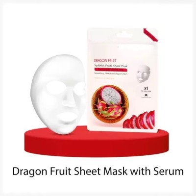 EVERERIN Anti-Aging Dragon Fruit Sheet Mask with serum(20 g)