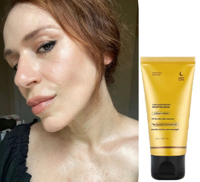 THTC Collagen Overnight Wrapping Peel Off Facial Mask Pack - Hydration Care(75 ml)