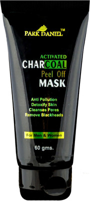 PARK DANIEL Activated Charcoal Peel off Mask - For Black head removal, deep cleansing & Instant glow(60 g)(60 g)
