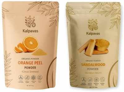 Kalpavas Natural Orange Peel and Sandalwood Powder For Face Pack(200 g)