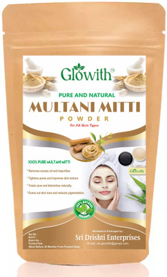 Glowith Multani Mitti Powder for Face & Hair | Pure Fuller's Earth Clay for Face & Hair(100 g)