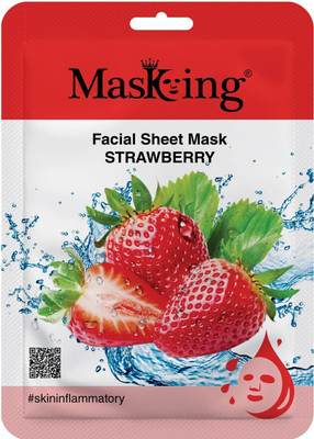 MasKing Beauty Facial Sheet Mask Strawberry Pack Of 1(20 ml)