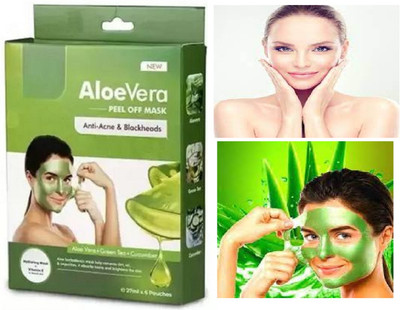 Luipui trending aloevera peel off mask for anti blackhead remove(160 g)