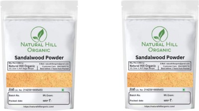 NATURAL HILL ORGANIC sandal wood chandan powder face pack with multani mitti(100gm)(200 g)