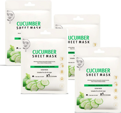 ADJD Soothing Cucumber Face Sheet Mask With Serum Soft and Healthy Skin(60 g)