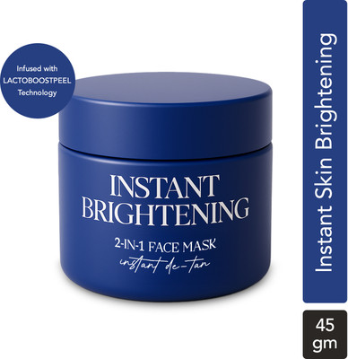 BELLAVITA Instant Brightening 2-in-1 Face Mask | Instant Tan Removal | Skin Brightening(45 g)
