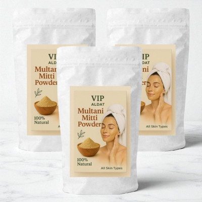 VIP ALDAT Multani Mitti Premium Ayurvedic Radiance Glow Pack For Herbal Skin Purity Care(450 g)
