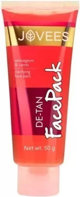JOVEES De-Tan Face Pack - Wheatgerm & Carrot(50 g)