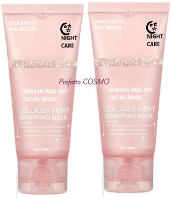 Prefetto COSMO Collagen Mask Pack of 2 for Smooth & Radiant Complexion(200 ml)