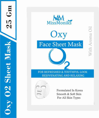 MISSMONIKS Aroma Oxy O2 Facial Sheet Mask | Korean Sheet Mask(25 g)