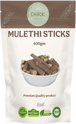 DHRK Mulethi Stick For Eating - yashtimadhu/Licorice Roots for Throat-400gm(400 g)