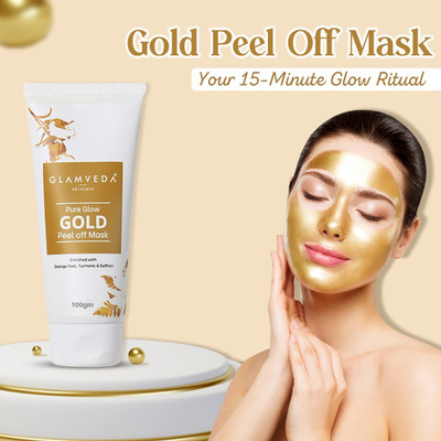 GLAMVEDA Pure Glow Anti Pollution With Gold Peel Off Mask | 100 gm(100 g)