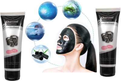 BLUEMERMAID Charcoal Anti-Blackhead , Deep Cleansing, Purifyin Peel Off Mask - (Pack of 2)(200 g)