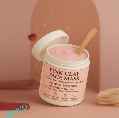 venvo DTAN Vitamin C Bright Glow Clay Mask for Face(100 g)