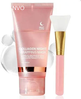 venvo Collagen Pink Ultimate Radiance Peel Off Mask With Brush(100 ml)