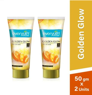 Everyuth Naturals Golden Glow Peel-Off Mask, 2x50 g Multipack(100 g)