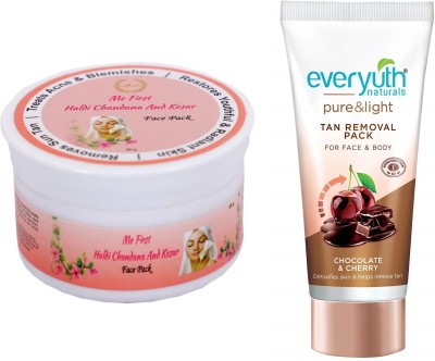 Everyuth Naturals Tan Removel Chocolate & Cherry Pack 50 ml Pack of 1 With Face Pack(100 ml)