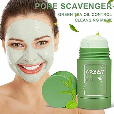 manasona Green Tea Mask Stick Blackhead Remover Face Mask Clay Mask Purifying Oil Control(40 g)