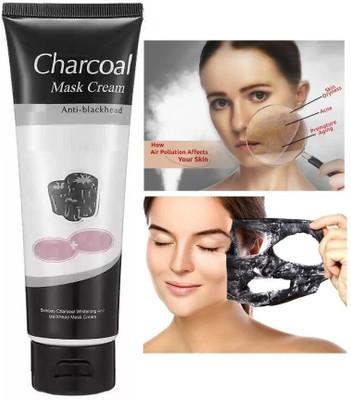 JANOST Professional Charcoal off Mask Enriched with Fruits Extract and Vitamin-E(130 ml)