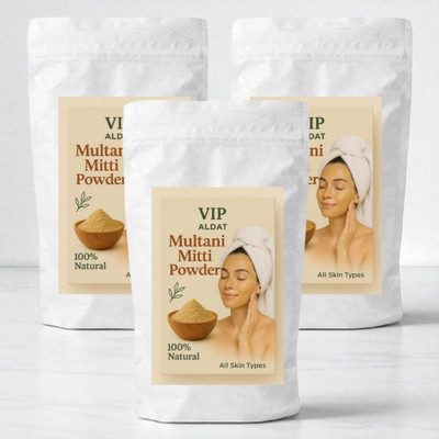 VIP ALDAT Multani Mitti Deep Cleansing Glow Formula With Natural Herbal Brightness Pack(450 g)