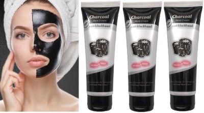 SEUNG BEST QUALITY CHARCOAL PEEL OFF MASK FOR MEN & WOMEN PACK OF 3(390 g)