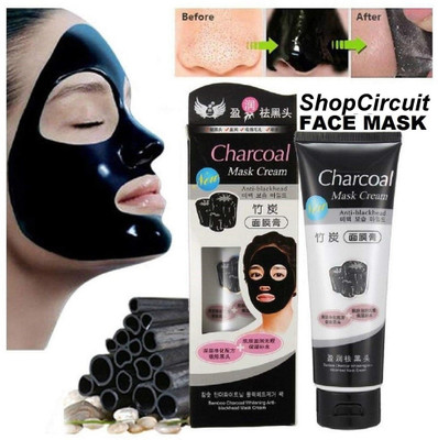 ShopCircuit Charcoal Purifying Cleansing Black Peel Off Mask Anti-Blackhead Mask Cream(130 g)
