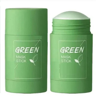 Luipui Green Tea Purifying Clay Stick Mask for Face Moisturizer(PACK OF-2)(80 g)