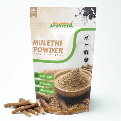 Murlidhar Mulethi Powder (Licorice) for Face Pack | Skin Brightening & Tan Removal(100 g)