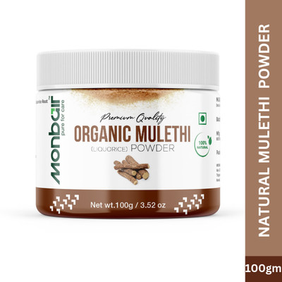 MONBAIR Premium Quality Organic Mulethi/Licorice Powder 100 Grams(100 g)