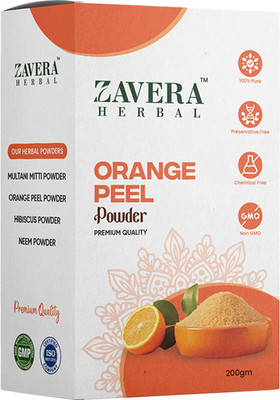 Zavera Herbal Orange Peel Powder for Skin, Cleansing & Tan Removal Facepack(200 g)