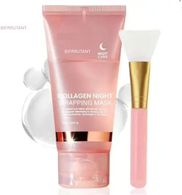 BIFRRUTANT Collagen Night Wrapping Mask to Lock in Moisture Overnight(75 ml)