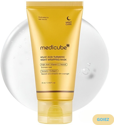 GOIEZ Medicube Korean Golden Collagen Wrapping Peel Off Radiance Boost Mask 75ml(75 ml)