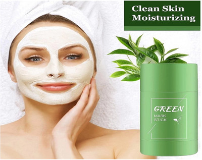 Luipui green tea stick for face cleansing and gives smoothening and moisturizing(40 g)