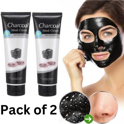 SIYDHA Charcoal Peel Off Mask For Men And Girls { Pack Of 2 X 130ml } Best Peel Off Mask For Blackheads , Acne , Pores & Whiteheads(2 Items in the set)